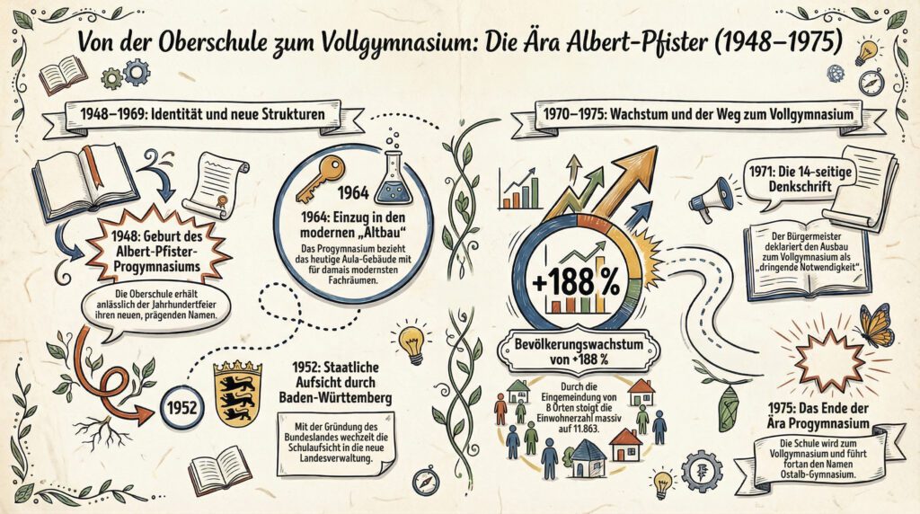 Die Ära des Albert-Pfister-Progymnasiums (1948 – 1975)
