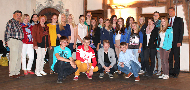 Estnische Schüler in Bopfingen